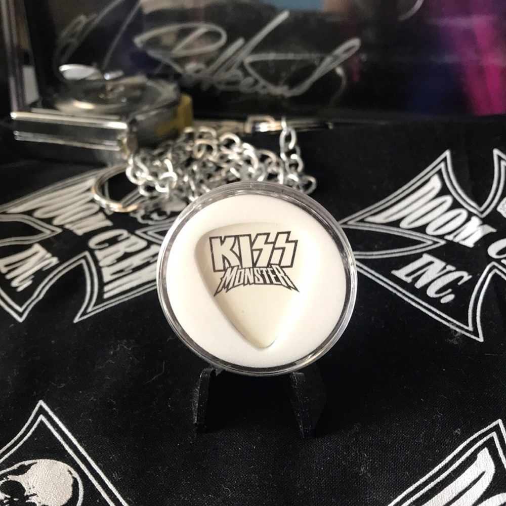Kiss pick signed by eric singer